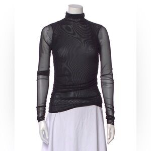 ✨ Cinq a Sept Mesh Turtleneck Top